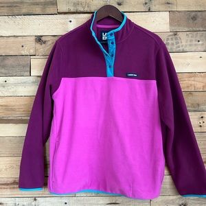 NWT Land’s End color block fleece | size XL